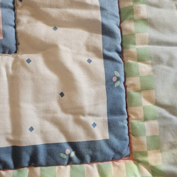 VTG 90s Daisy Kingdom Honey Bunny Crib Comforter Country By Tender Beginnings - Picture 6 of 11